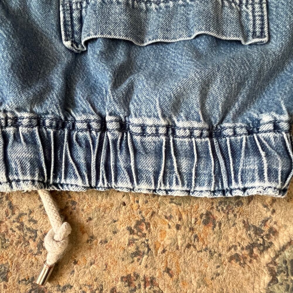 Anthropologie Pilcro Drawstring Pull-On Wide Leg Jeans Elastic Waist Women's M - Picture 13 of 14